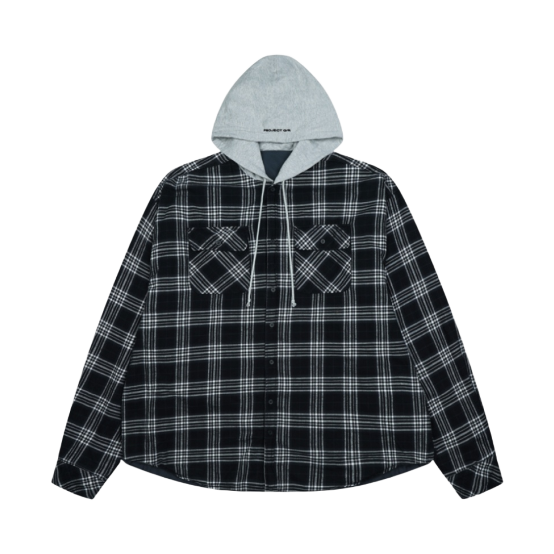トップス Project G/R Reversible Hood Check Shirts ☆人気☆【Project G/R】☆Reversible Hoodie Check Shirts