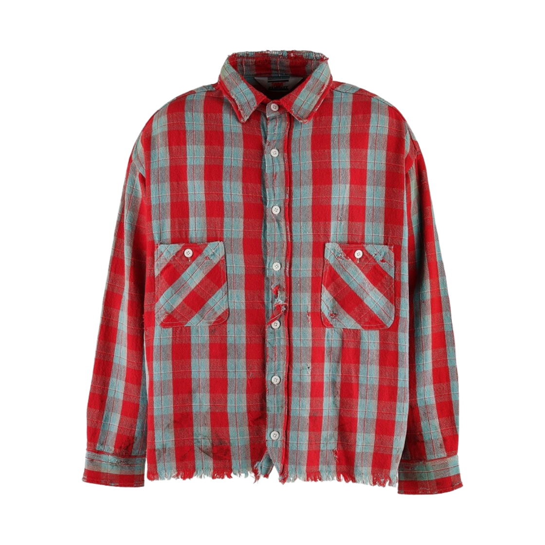 YS8-0000-023 Saint Mxxxxxx Flannel Check Shirts Red - 24SS