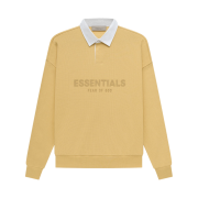 Essentials Waffle Henley Rugby Light Tuscan - 23SS