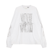 Gatherlazy Vintage Studded Over LS T-Shirt White