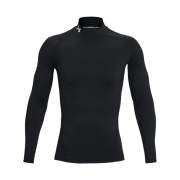 Under Armour HeatGear Mock Long Sleeved Black White