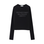 Millo Women Hole Raglan T-Shirt Black