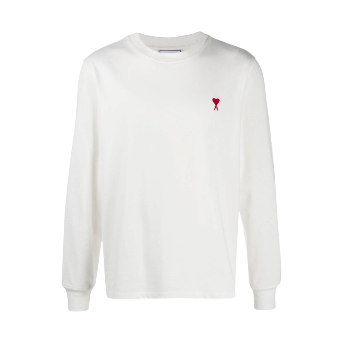 아미 스몰 하트 로고 롱슬리브 티셔츠 화이트 - 21FW(AMI de Coeur LS T-Shirt White - 21FW) - 1