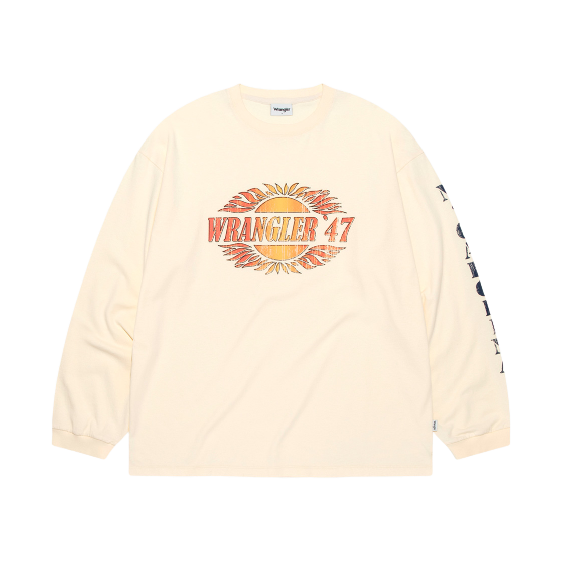 WR2501LT11BT Wrangler Rising Sun Longsleeve T-Shirt Butter
