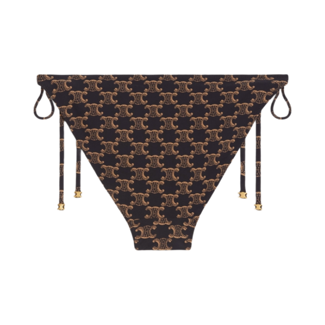 (W) 셀린느 모노그램 매트 저지 스윔수트 바텀 토피 브라운((W) Celine Swimsuit Bottom In Monogram Matte Jersey Toffee Brown) - 2