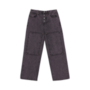 Thug Club Double Knee Laser Denim Pants Purple