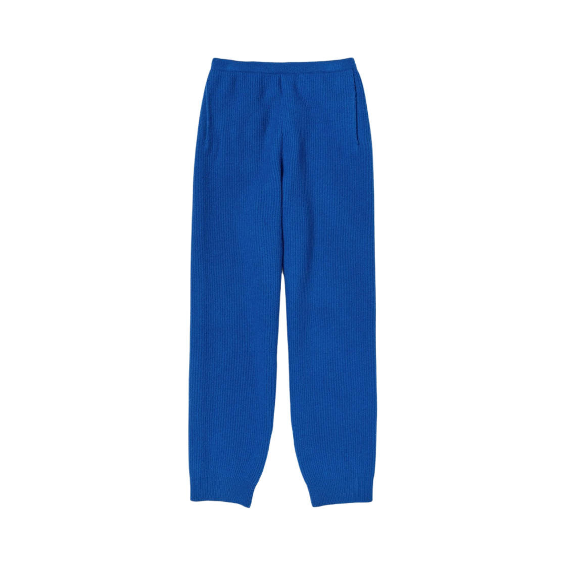 오라리 밀드 프렌치 메리노 립 니트 팬츠 로얄 블루 - 23AW(Auralee Milled French Merino Rib Knit Pants Royal Blue - 23AW) - 1