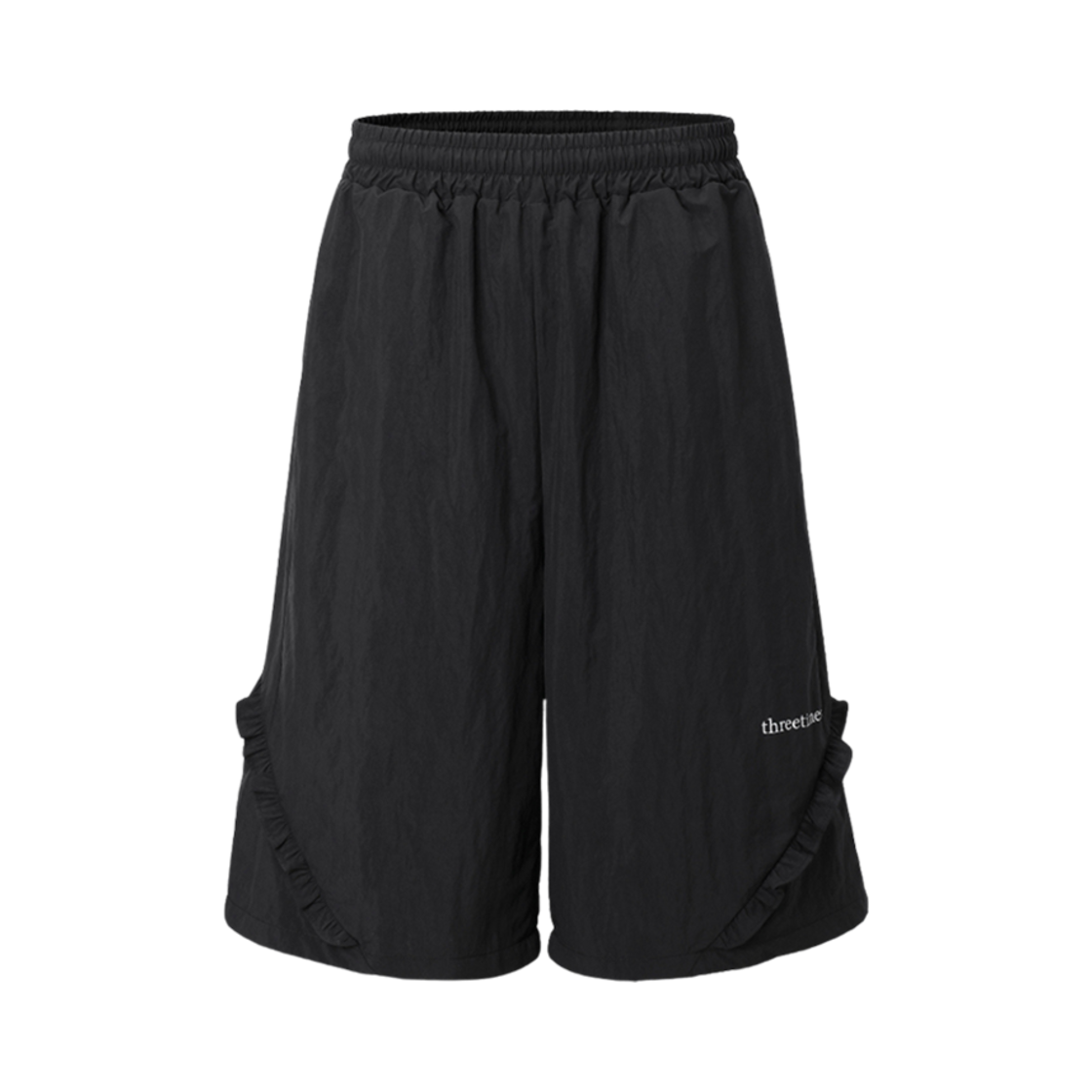 (W) 쓰리타임즈 블룸 트레이닝 쇼츠 블랙((W) Threetimes Bloom Training Shorts Black)