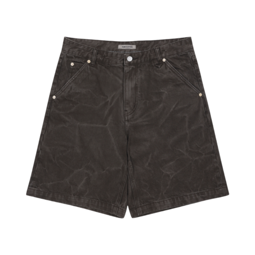 J3POM25311BRD AMOUPRE Dyed Short Denim Dark Brown