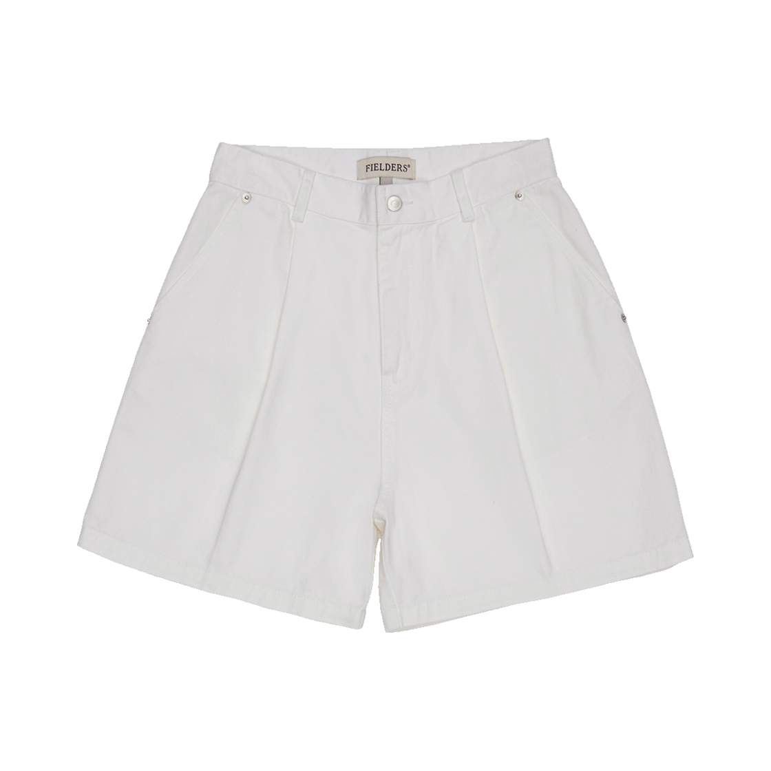 FB2SP1250FWH Fielders Wide Two-Tuck Half-Pants White