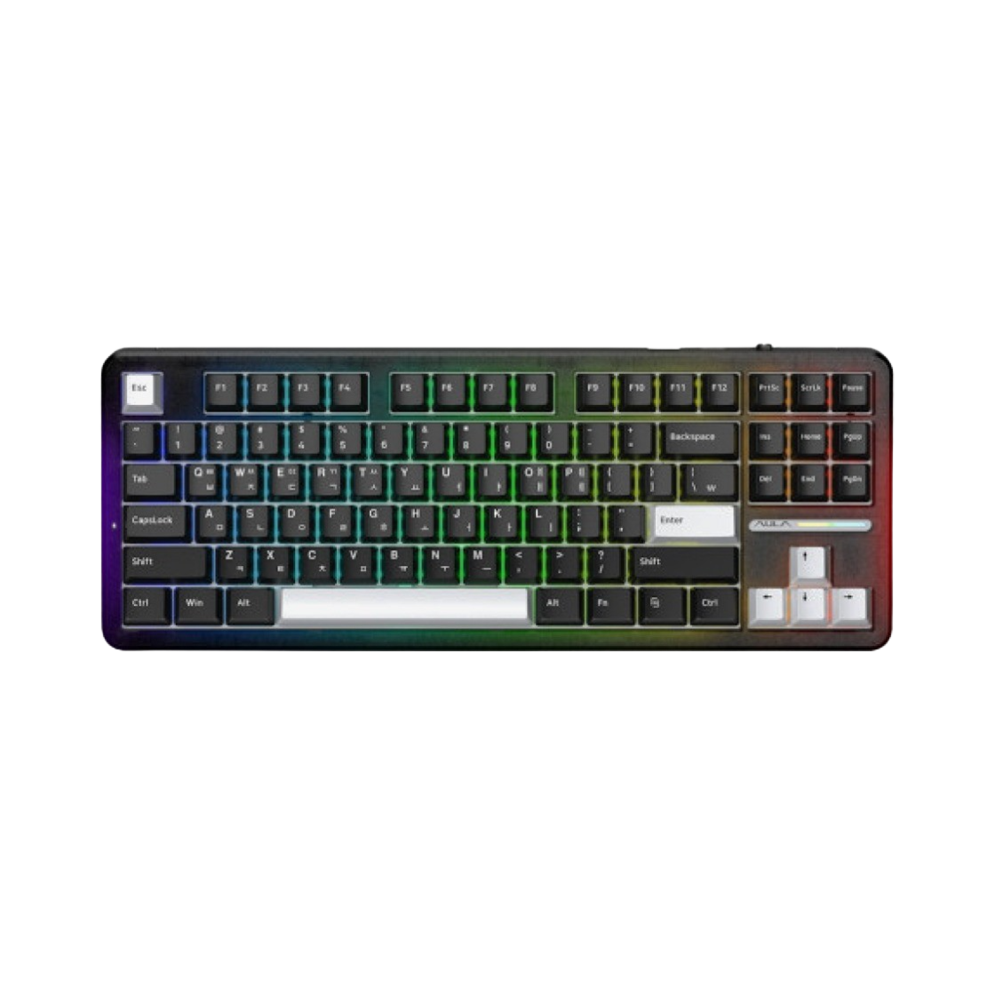 F87PRO Aula F87 Pro Wired/Wireless TKL Mechanical Keyboard Shadow Black Korean Layout (Korean Ver.)