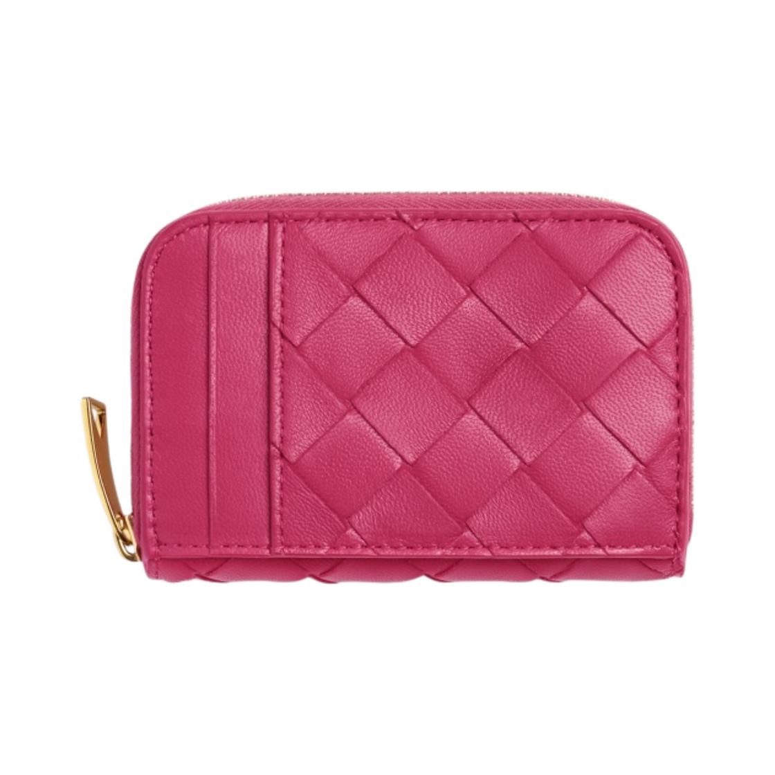 보테가 베네타 스몰 집 어라운드 지갑 크랜베리(Bottega Veneta Small Zip Around Wallet Cranberry) - 2