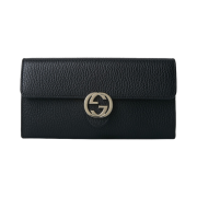Gucci GG Interlocking Continental Wallet Black