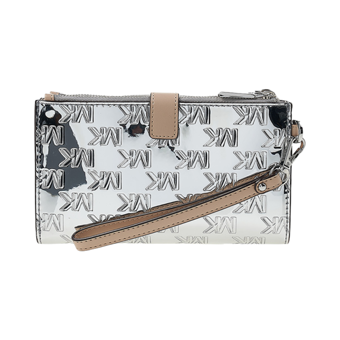 34H3SJ6W4U040 Michael Kors Jet Set Wallet Silver