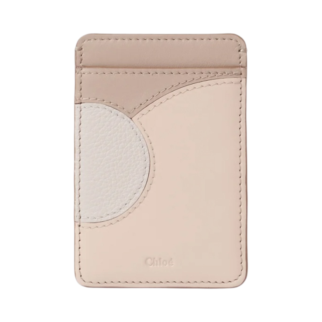 CHC24SP910M349O0 Chloe Moona Card Holder Pink Grey