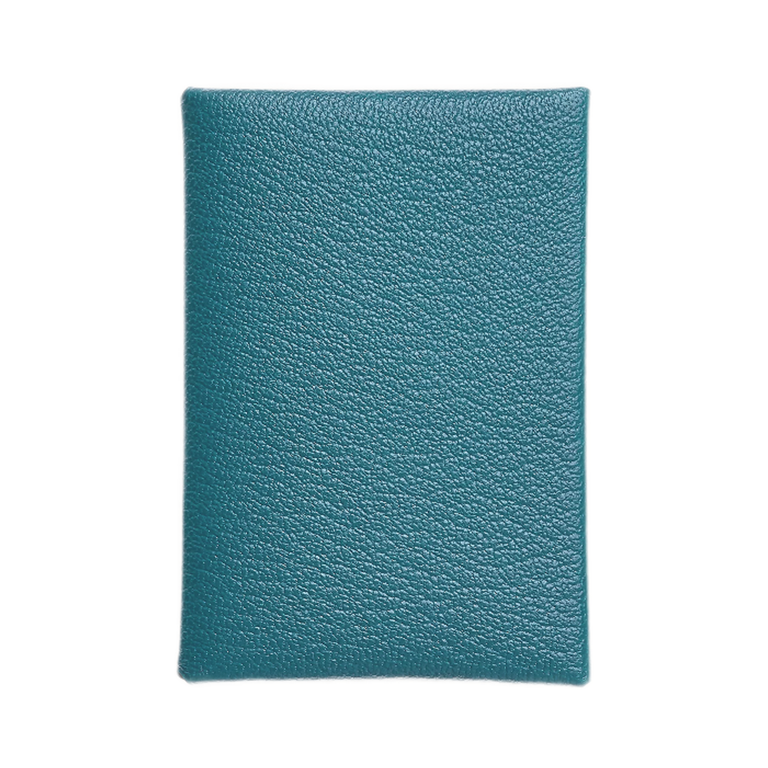 에르메스 칼비 듀오 카드 홀더 미조레 고트스킨 & 팔라듐 하드웨어 뉴 블루 진(Hermes Calvi Duo Card Holder Mysore Goatskin & Palladium New Bleu Jean) - 1