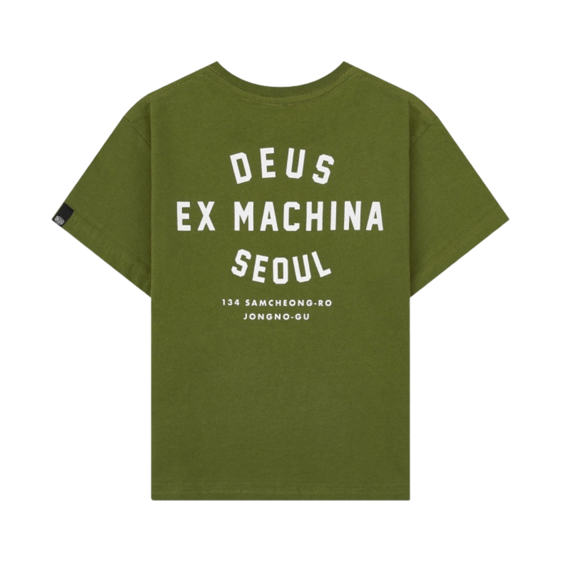 (키즈) 데우스 엑스 마키나 컬리지 삼청 티셔츠 로버 그린((Kids) Deus Ex Machina College Samcheong T-Shirt Rover Green)