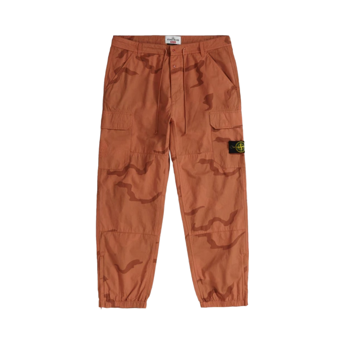 슈프림 x 스톤 아일랜드 카모 카고 팬츠 코랄 - 19SS
