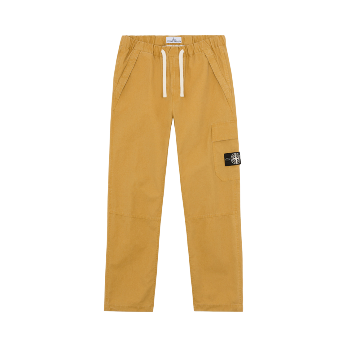스톤 아일랜드 332T1 파나마 리사이클드 옥사이드 플레이팅 릴렉스 핏 카고 팬츠 머스타드 - 24FW(Stone Island 332T1 Panama Recycled Oxide Plating Relaxed Fit Cargo Pants Mustard - 24FW)