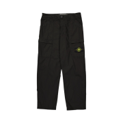 Stone Island 31603 Tela Paracadute Cargo Pants Black - 22SS