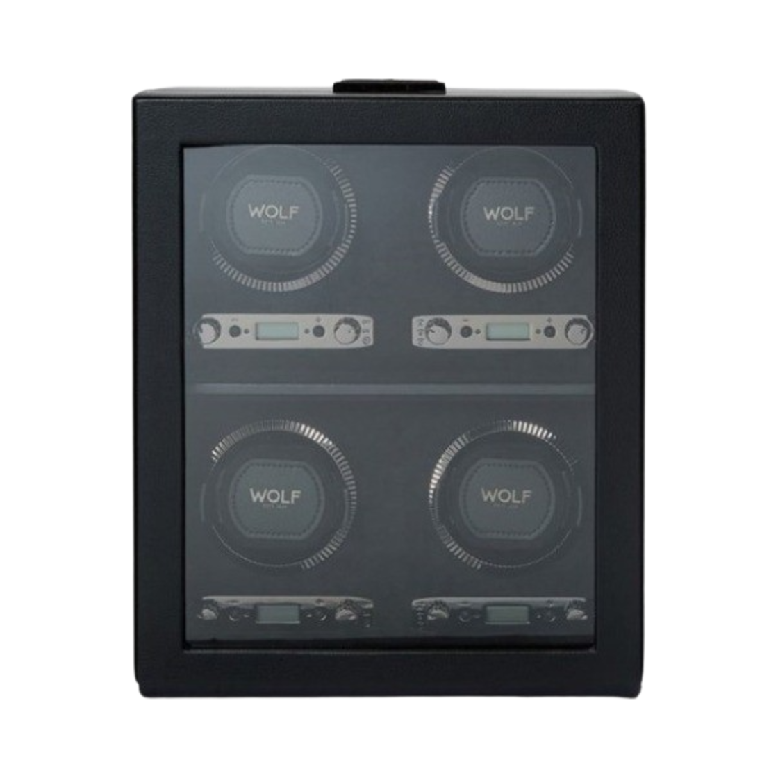 울프 1834 브리티쉬 레이싱 4 피스 워치 와인더 블랙(Wolf 1834 British Racing 4 piece Watch Winder Black)