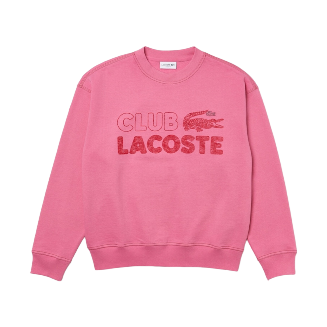 라코스테 썸머 팩 그래픽 스웨트셔츠 핑크(Lacoste Summer Pack Graphic Sweatshirt Pink) - 1