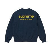 Supreme NYC Crewneck Navy - 23FW