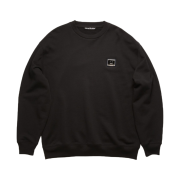 Acne Studios Oversized Logo Plaque Sweatshirt Black