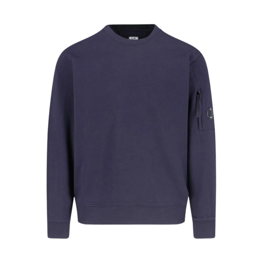 C.P. Company C.P. Company Diagonal Raised Fleece Crew Neck Lens Sweatshirt Total Eclipse Blue - 24FW · XXXL