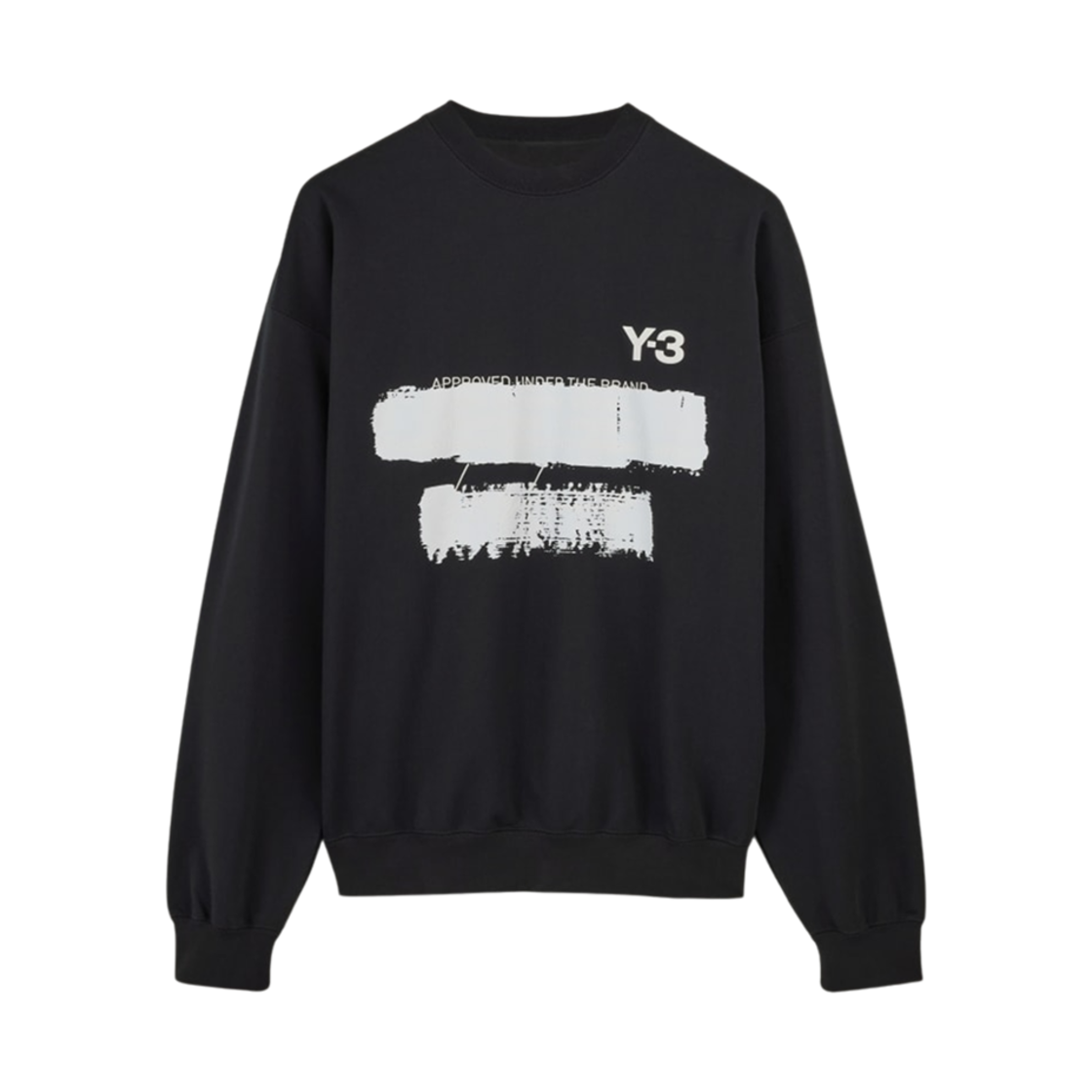 JN4881 Y-3 Graphic Crew Sweatshirt Black