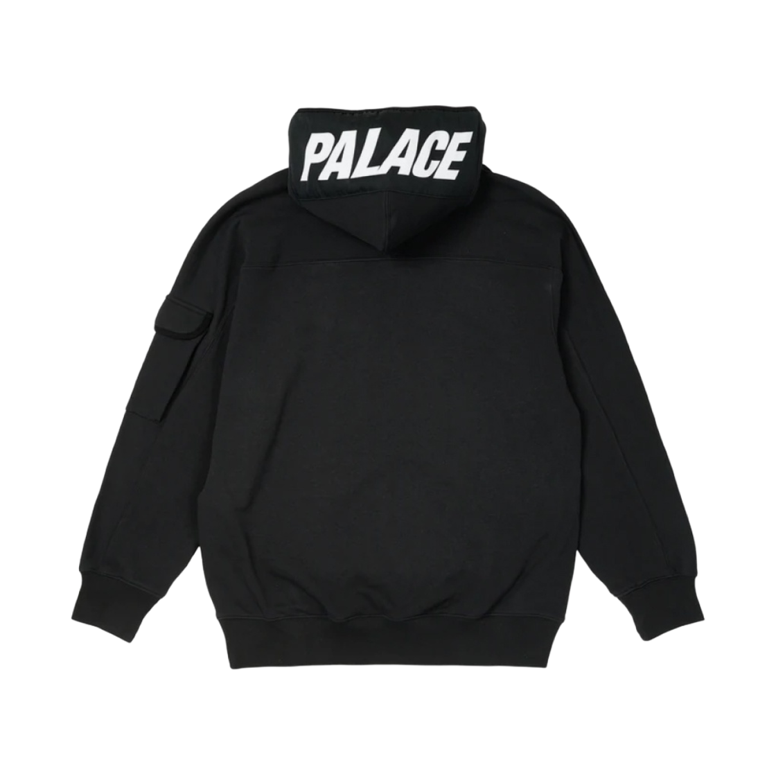 팔라스 자이언트 우븐 라벨 후드 블랙 - 22SS(Palace Giant Woven Label Hood Black - 22SS) - 2