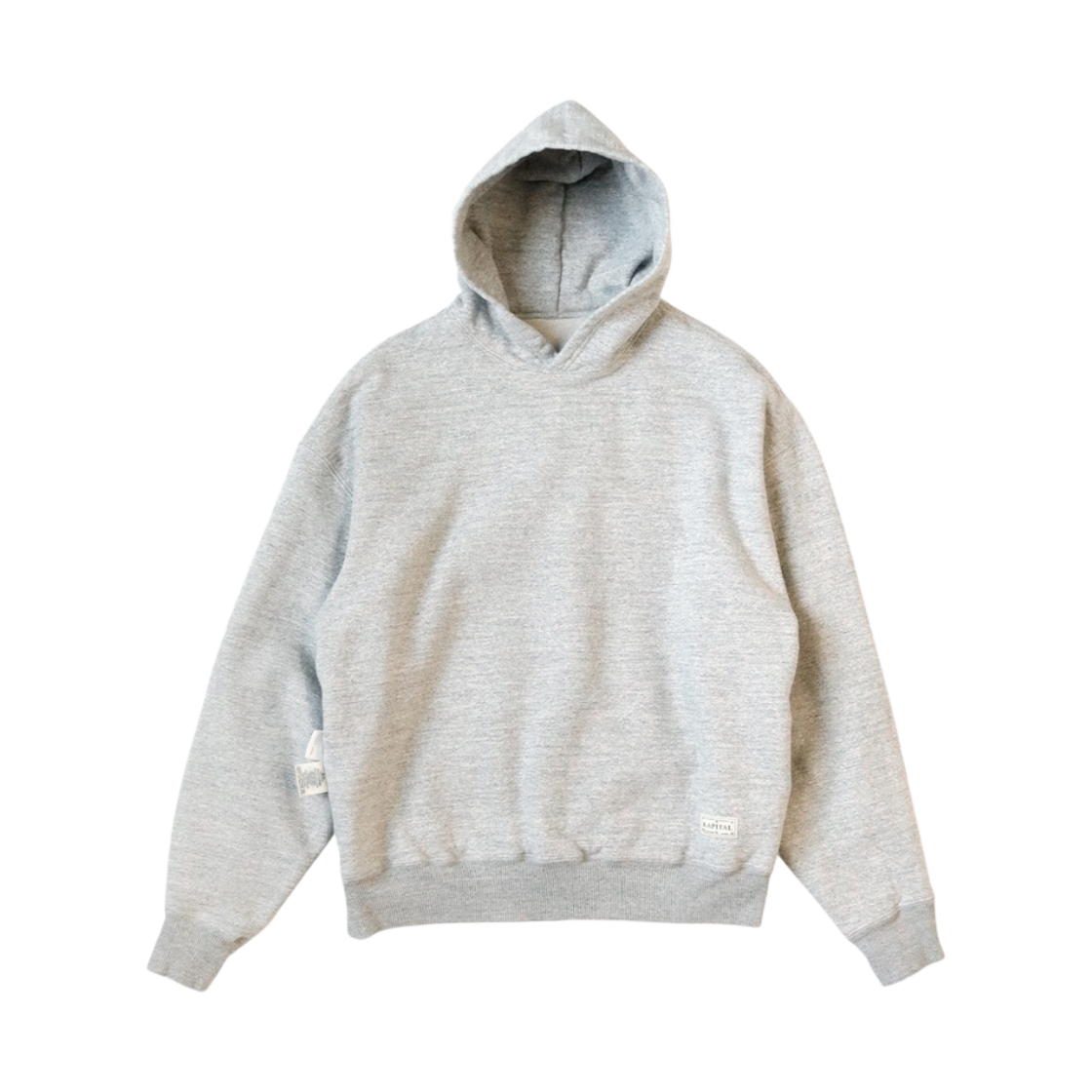 캐피탈 탑 플리스 리버시블 엘보우 립 후드 스웨트셔츠 키나리 그레이(Kapital Top Fleece Reversible Elbow Lip Hood Sweatshirt Kinari Gray) - 3