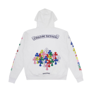 Chrome Hearts Multi Color Cross Hoodie White