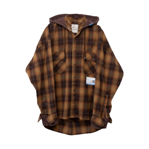 A11SH076-YELLOW Maison Mihara Yasuhiro Hoodie Layered Shirt Yellow