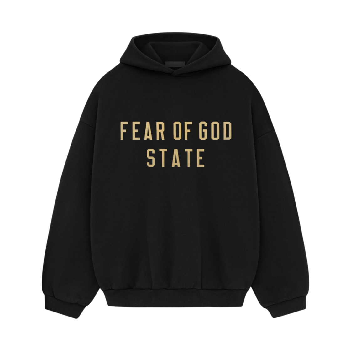 에센셜 플리스 스테이트 후드 블랙 - 24FW(Essentials Fleece State Hoodie Black - 24FW)