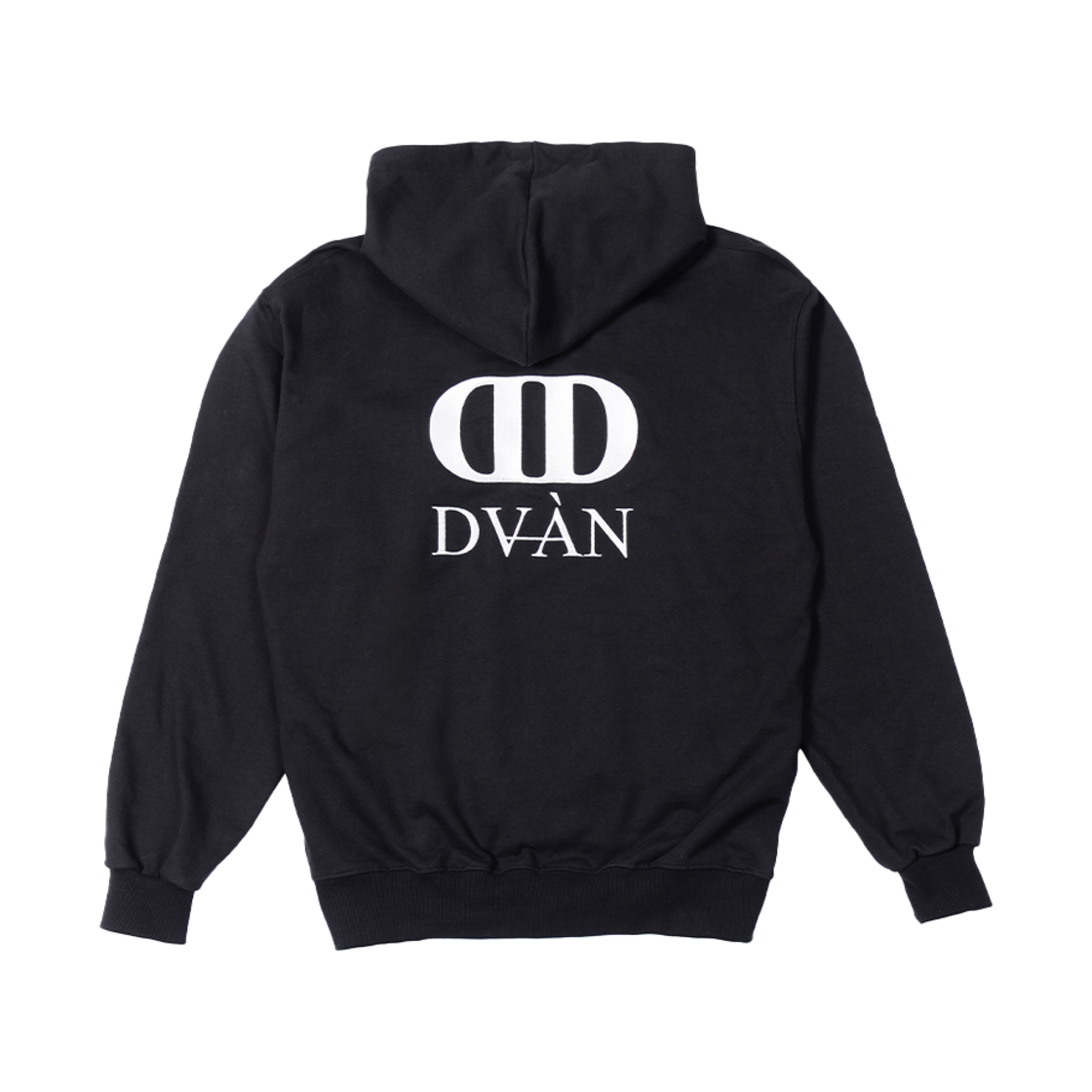 드반 시그니처 로고 후드 블랙(DVAN Signature Logo Emb Hoodie Black)