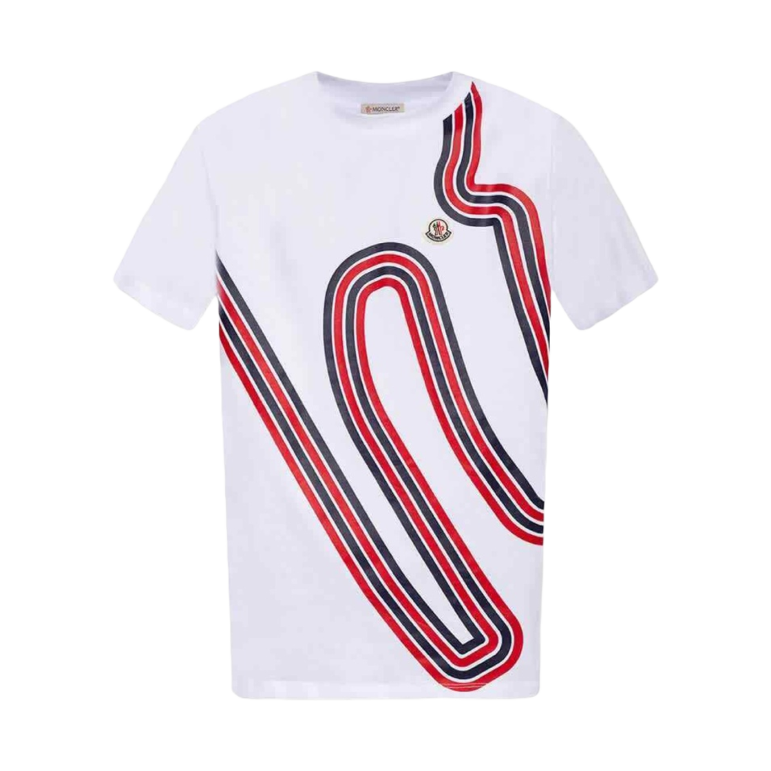 몽클레르 로고 써킷 프린트 티셔츠 화이트 - 22SS(Moncler Logo Circuit Print T-Shirt White - 22SS) - 1