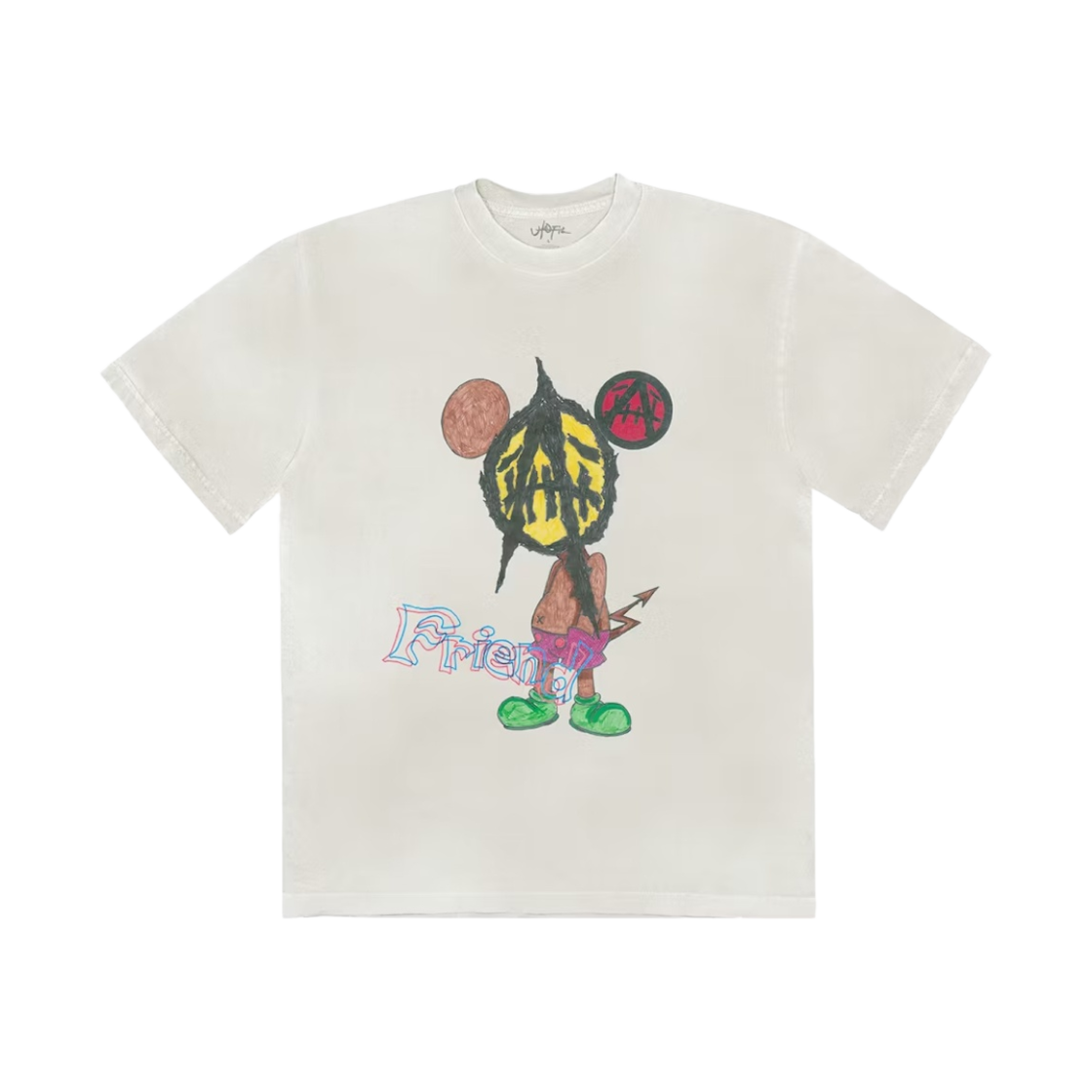 트래비스 스캇 x 세인트 마이클 유토피아 티셔츠 2A 화이트(Travis Scott x Saint Mxxxxxx Utopia T-Shirt 2A White) - 1