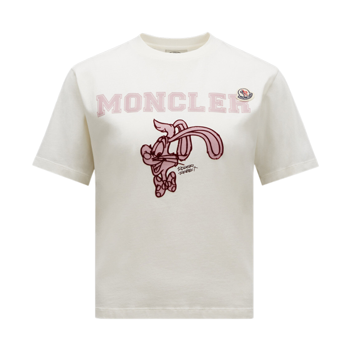 (W) 몽클레르 로고 티셔츠 오프 화이트 - 23SS((W) Moncler Logo T-Shirt Off White - 23SS) - 1