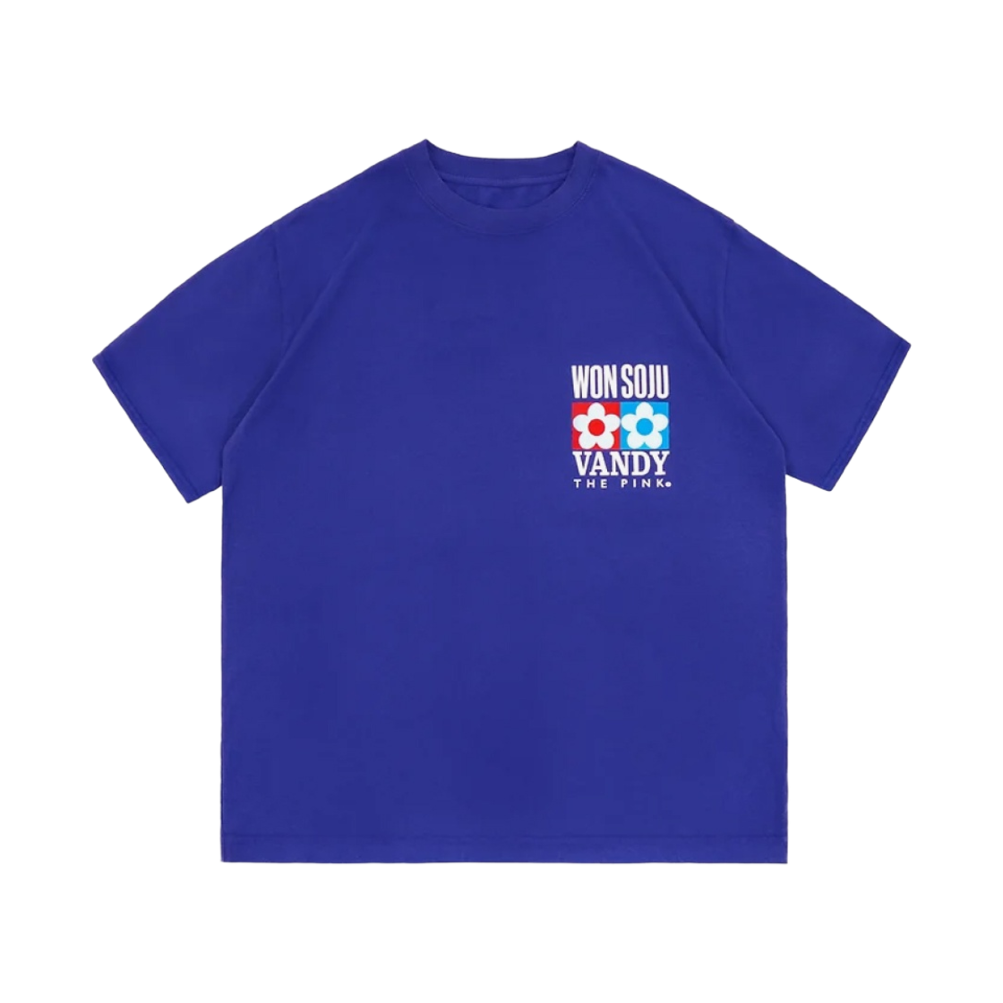 반디 더 핑크 x 원소주 원 앤 온리 티셔츠 블루(Vandy The Pink x Wonsoju Won & Only T-Shirt Blue)