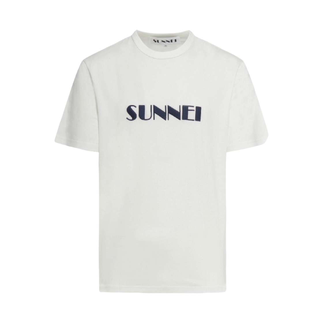 MRTWXJER069-JER012-7433 Sunnei Embroidered Big Logo T-Shirt Off White