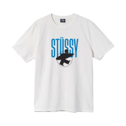 Stussy Surfman Pig. Dyed T-Shirt Natural
