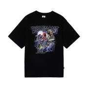 Dominant Unisex E.T Printing Embroidered Overfit Short Sleeve Tee