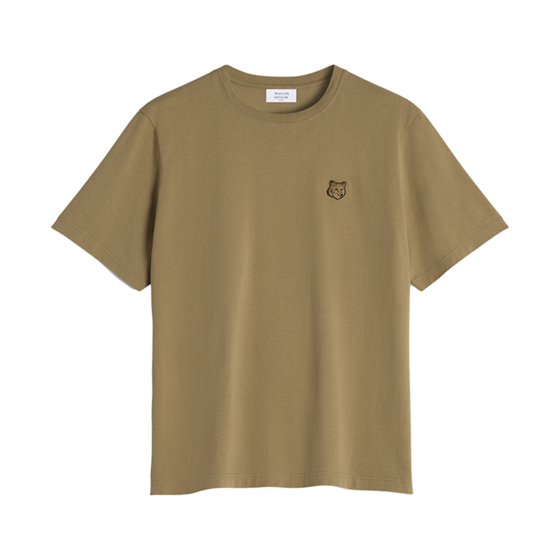 MM00127KJ0118-0117 Maison Kitsune Bold Fox Head Patch Comfort T-Shirt Cardamon