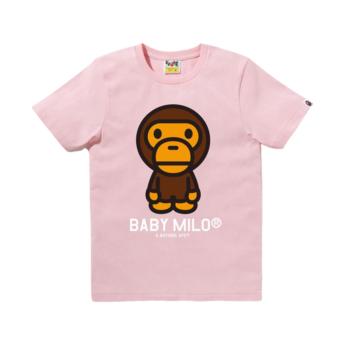 (W) 베이프 베이비 마일로 티셔츠 핑크((W) BAPE Baby Milo T-Shirt Pink) - 1