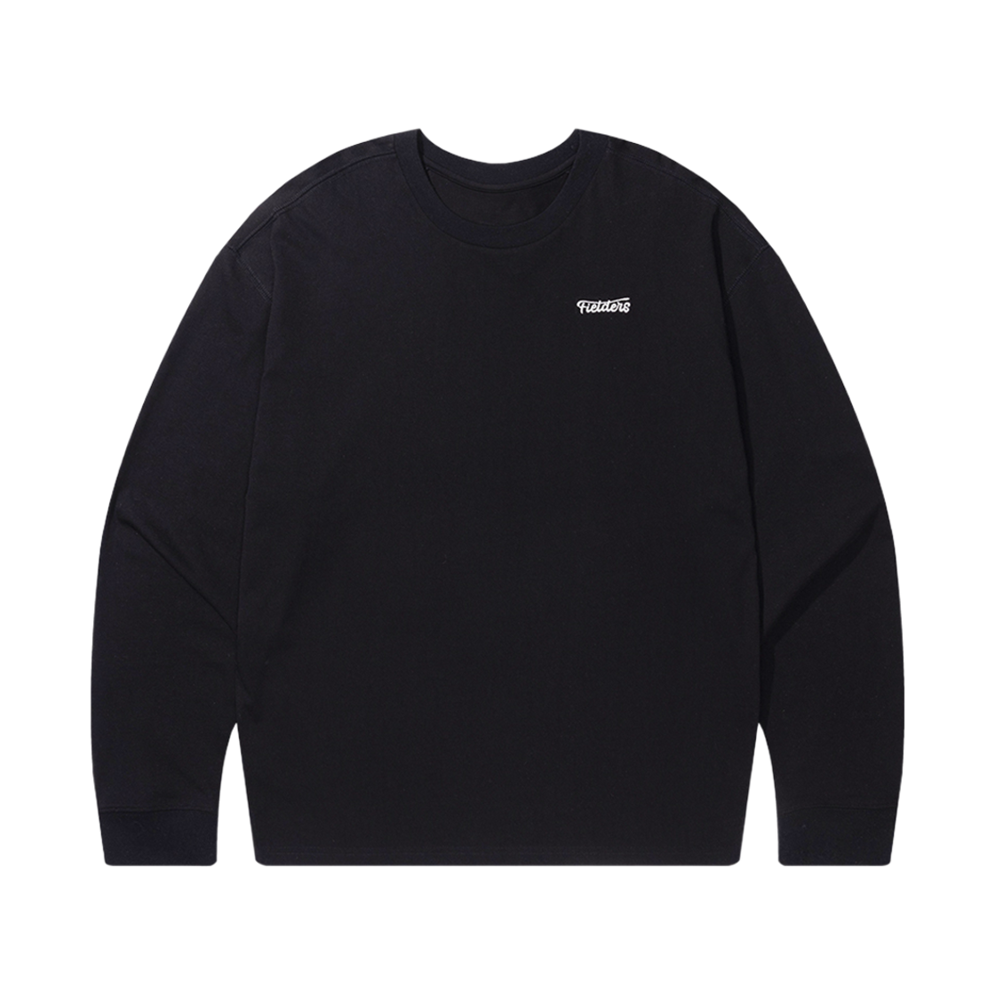 필더스 남성 스탠다드 자수 포인트 로고 롱슬리브 티셔츠 블랙(Fielders Man Standard Embroidery Point Logo Long Sleeve T-Shirt)