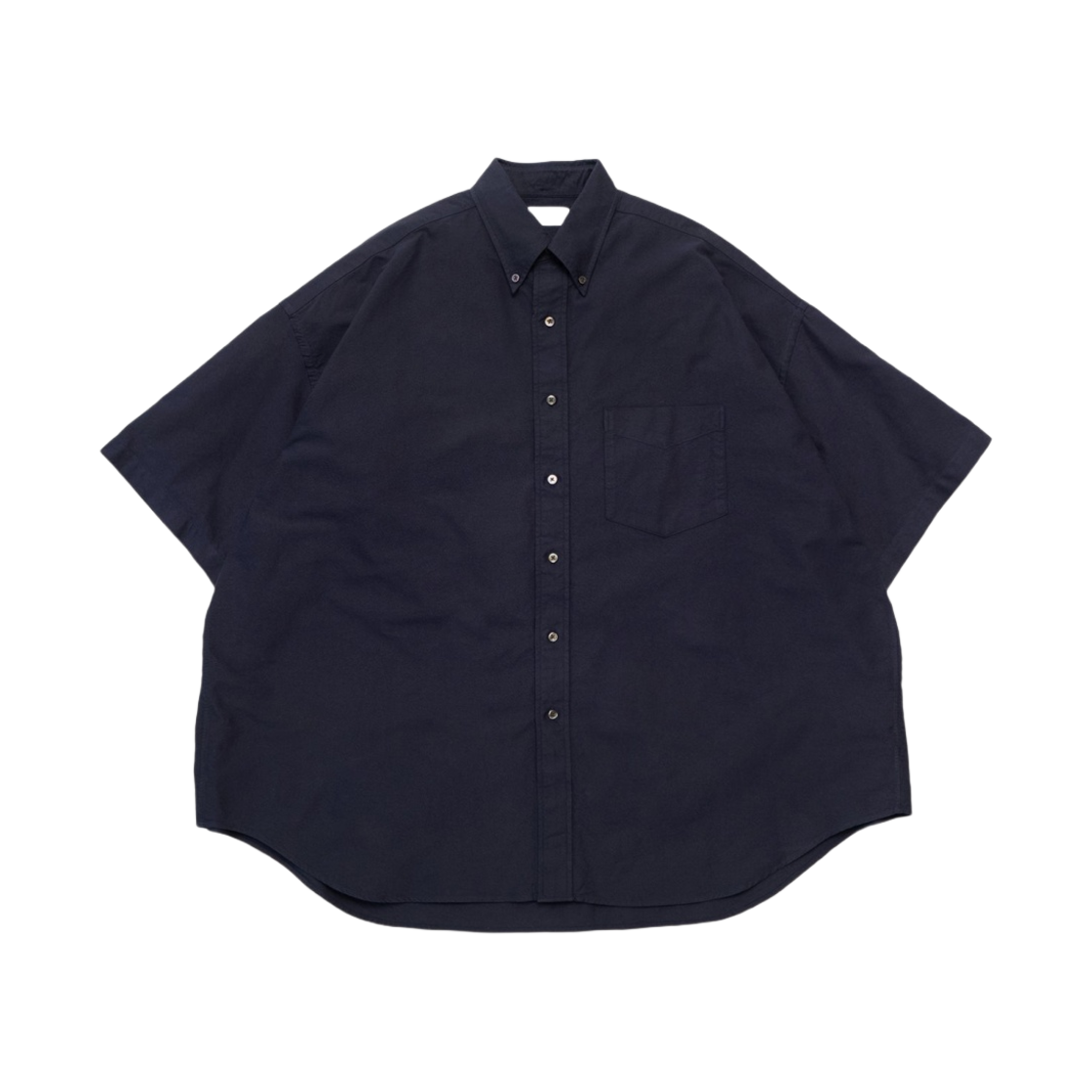 그라프페이퍼 옥스포드 숏슬리브 오버사이즈 B.D 셔츠 네이비(Graphpaper Oxford S/S Oversized B.D Shirt Navy)