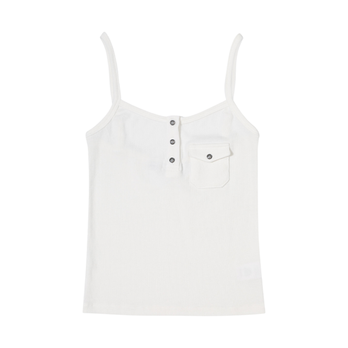(W) 보헤미안 서울 브이넥 버튼 슬리브리스 아이보리((W) Bohemian Seoul V-Neck Button Sleeveless Ivory) - 1