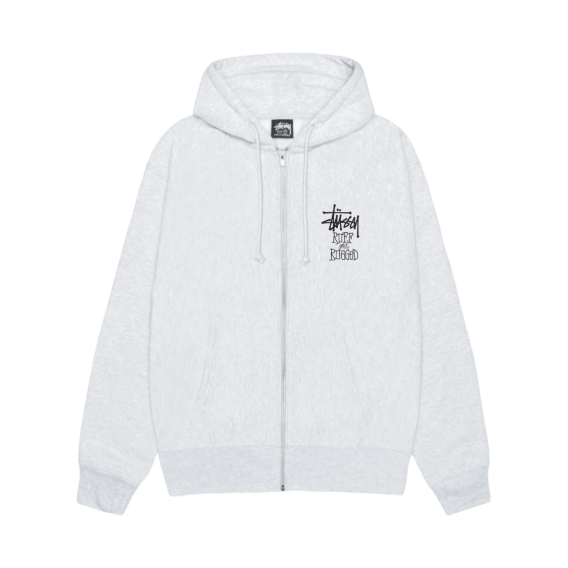 스투시 웰 수티드 집 후드 애쉬 헤더(Stussy Well Suited Zip Hoodie Ash Heather) - 2