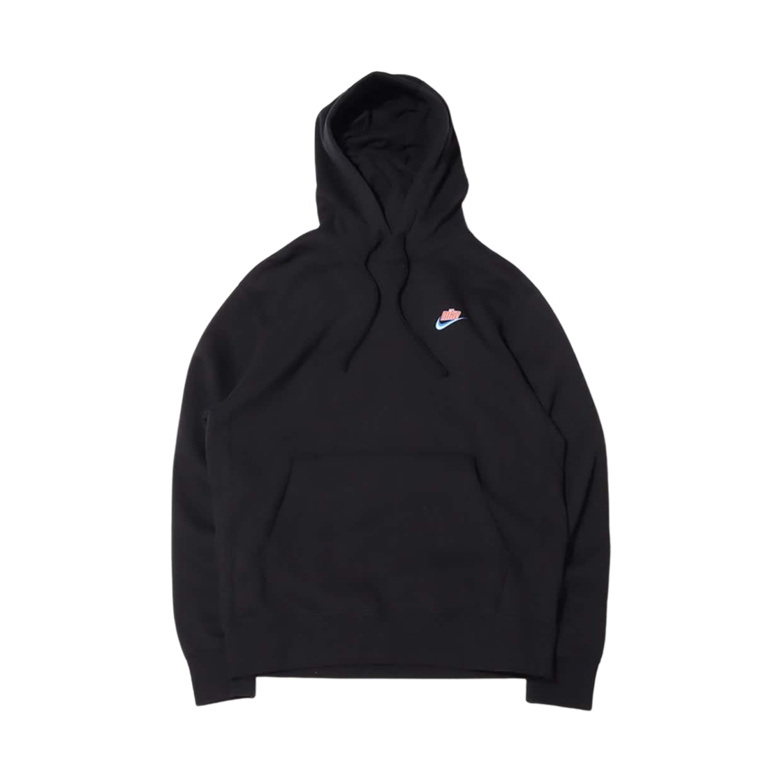 나이키 NSW 캐주얼 스포츠 풀오버 플리스 후드 블랙 - 아시아(Nike NSW Casual Sports Pullover Fleece Hoodie Black - Asia) - 2